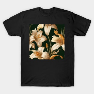 Daylily Rustic Vintage Botanical Style T-Shirt